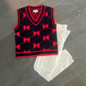 Bow Sweater Vest